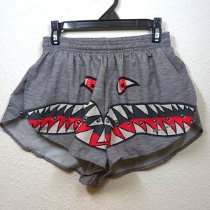 BOA USA 1" Elite Printed Split Run Shorts sharks SMALL